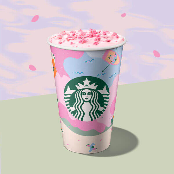星巴克用一杯粉紅浪漫，替年味加點甜