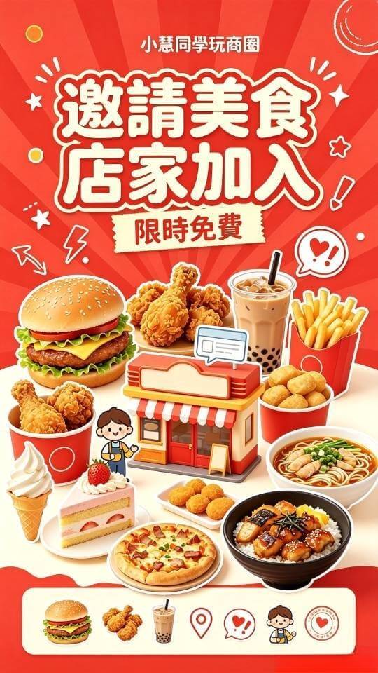 🍜 開美食店的老闆，別再讓外送平台吃掉你的利潤｜小慧同學玩商圈，限時免費邀請美食店家加入